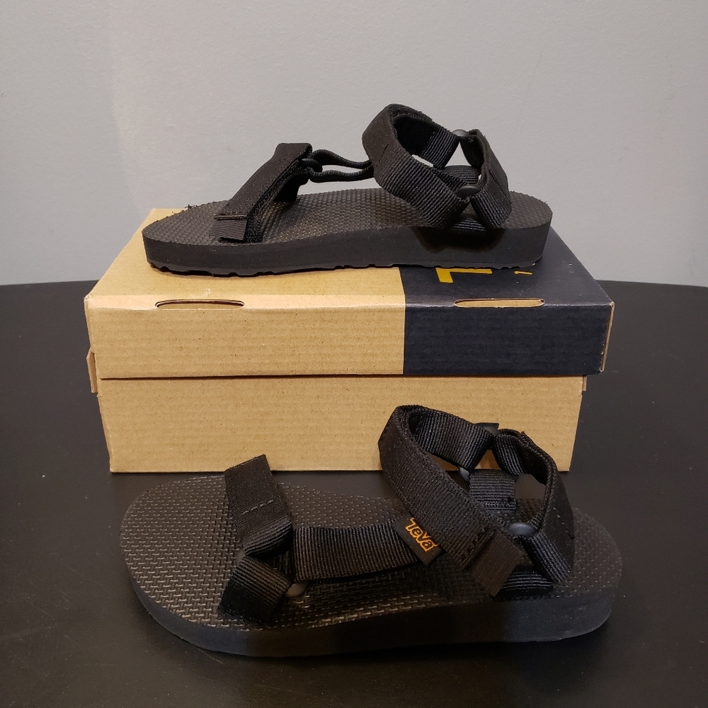 TEVA Kids Original Universal 1116656C Black Sandal‎ Sz 13